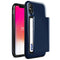 VRS Design iPhone X case cover Damda Glide Card Slider Wallet - Deep Sea Blue